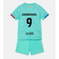 Barcelona Robert Lewandowski #9 Replika babykläder Tredjeställ Barn 2023-24 Kortärmad (+ korta byxor)